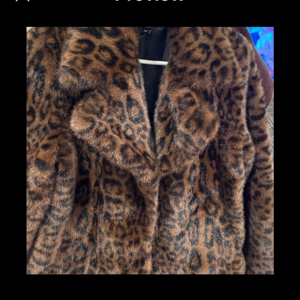 Laundry Leopard Print Faux Fur Coat - Picture 6 of 9